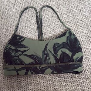 Lululemon Floral Green Sports Bra